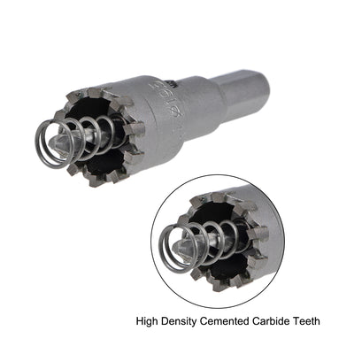 Harfington Hole Saw Cutter High Density Carbide Teeth for Stainless Steel Metal