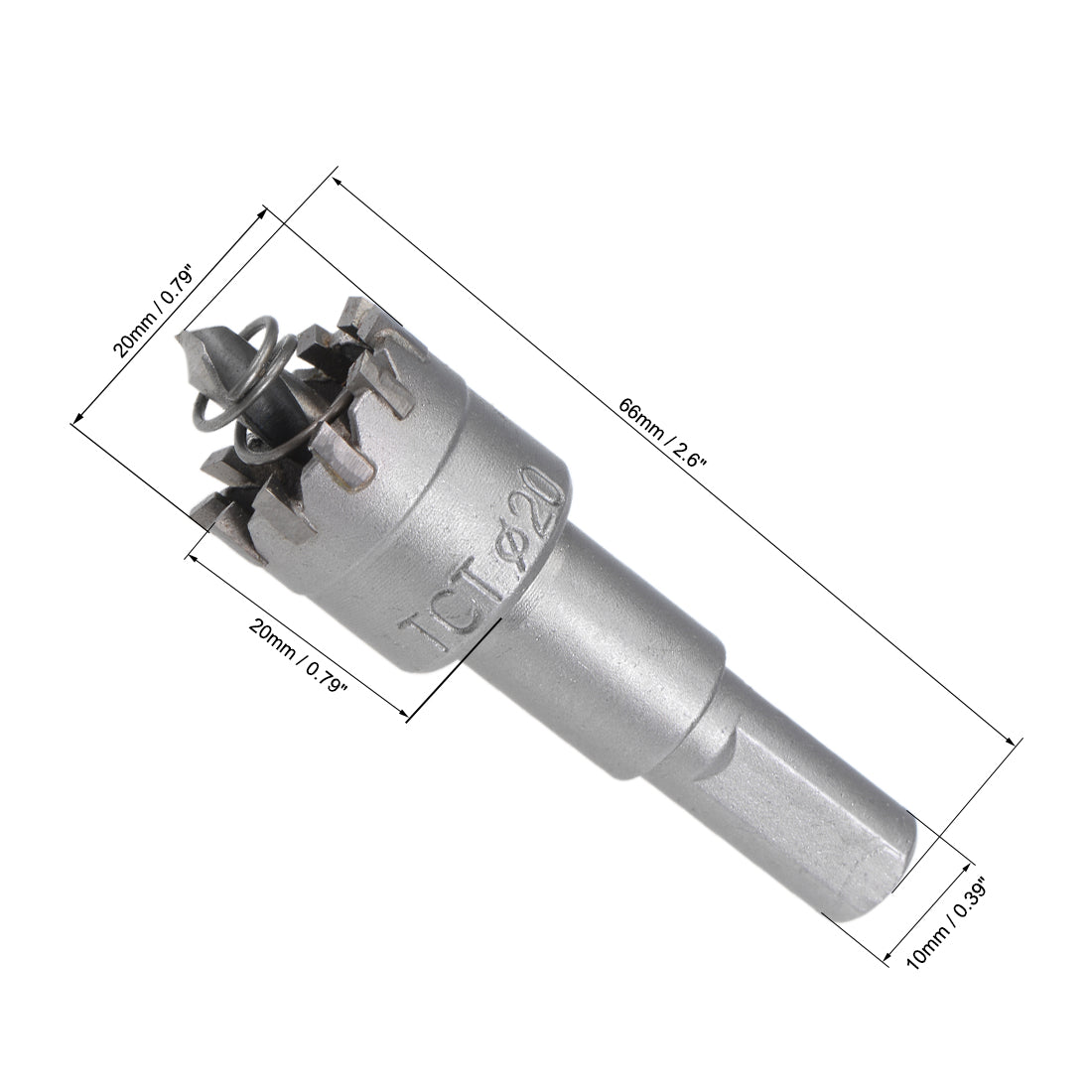 Harfington Hole Saw Cutter High Density Carbide Teeth for Stainless Steel Metal 2Pcs