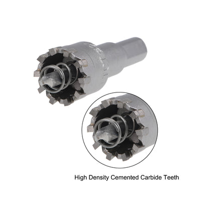 Harfington Hole Saw Cutter High Density Carbide Teeth for Stainless Steel Metal 2Pcs