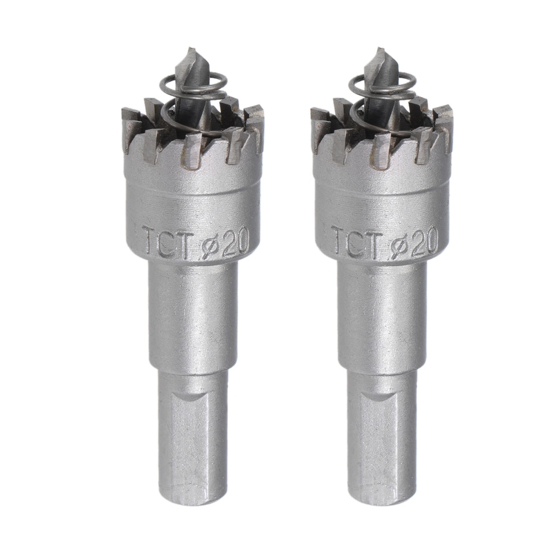 Harfington Hole Saw Cutter High Density Carbide Teeth for Stainless Steel Metal 2Pcs