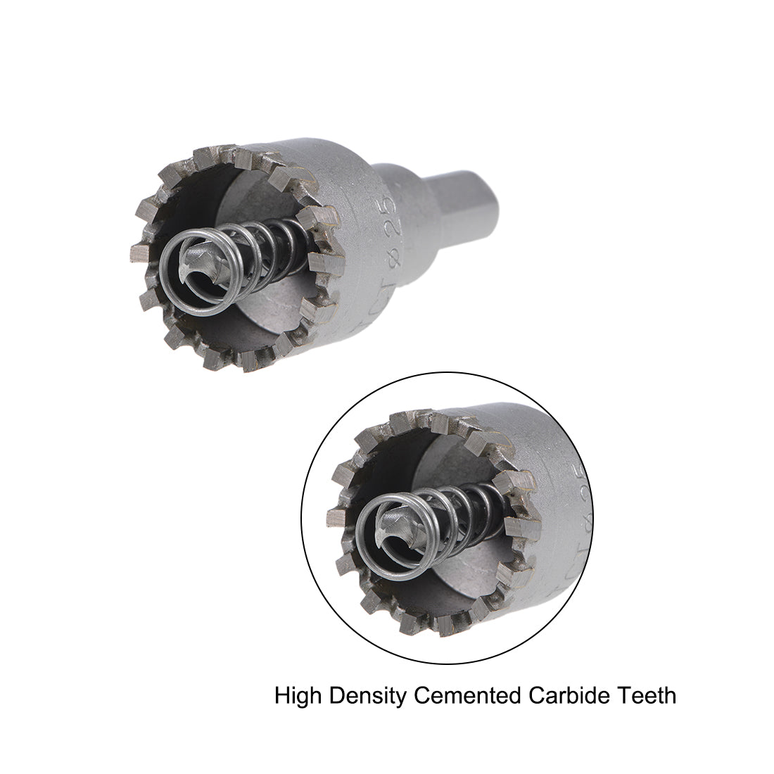 Harfington Hole Saw Cutter High Density Carbide Teeth for Stainless Steel 2 Pcs