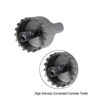Harfington Hole Saw Cutter High Density Carbide Teeth for Stainless Steel 2 Pcs