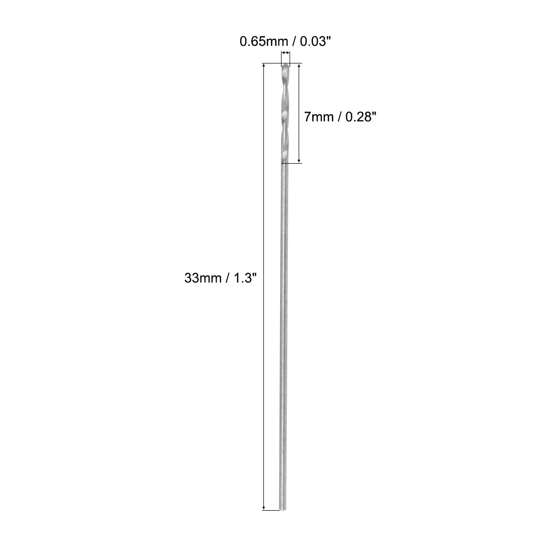 Harfington Tungsten Steel Straight Shank Twist Drill Bits 2pcs
