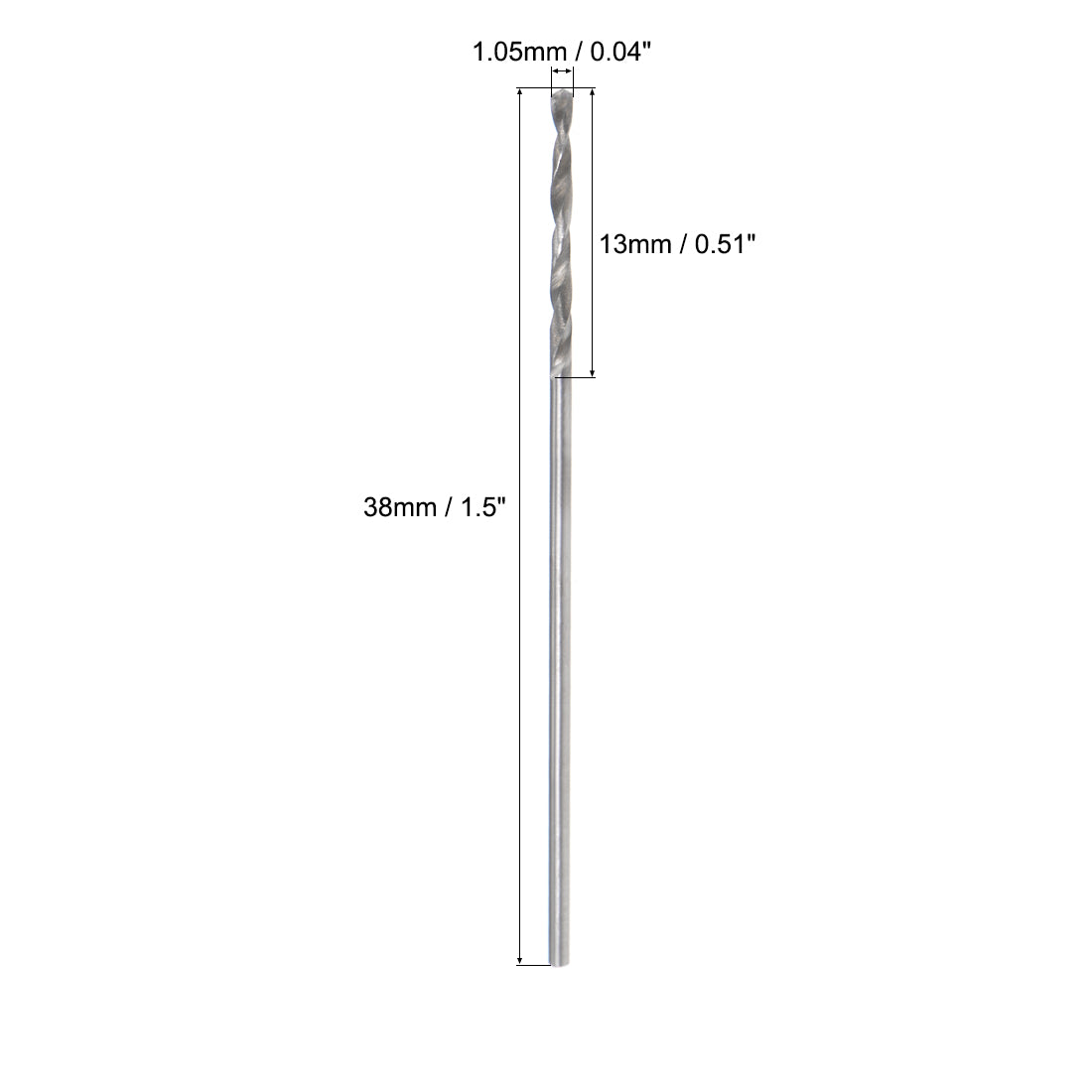 Harfington Tungsten Steel Straight Shank Twist Drill Bits 2pcs