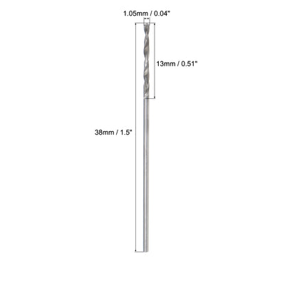 Harfington Tungsten Steel Straight Shank Twist Drill Bits 2pcs