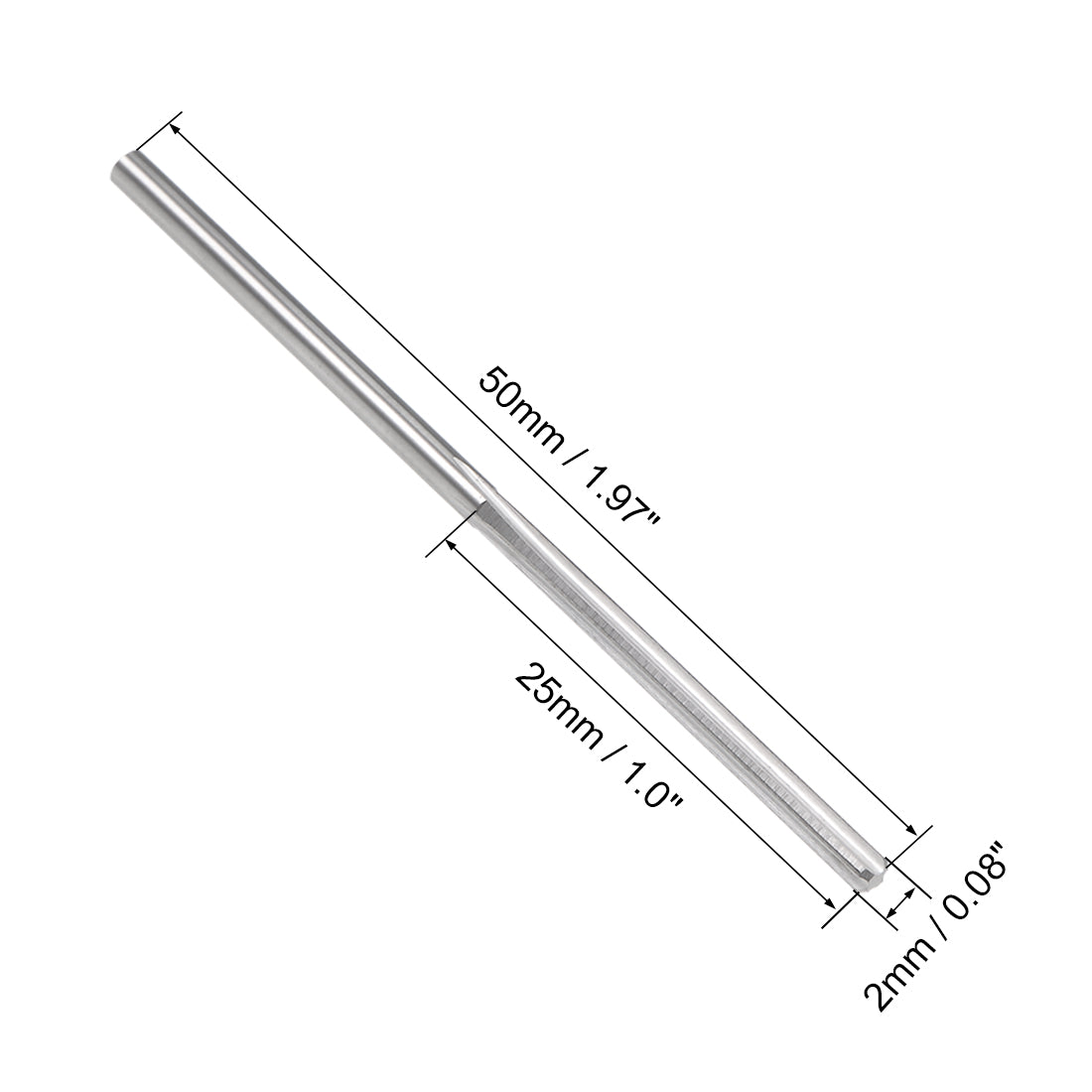 Harfington Round Shank Straight Flute Machine Milling Chucking Reamer Tool