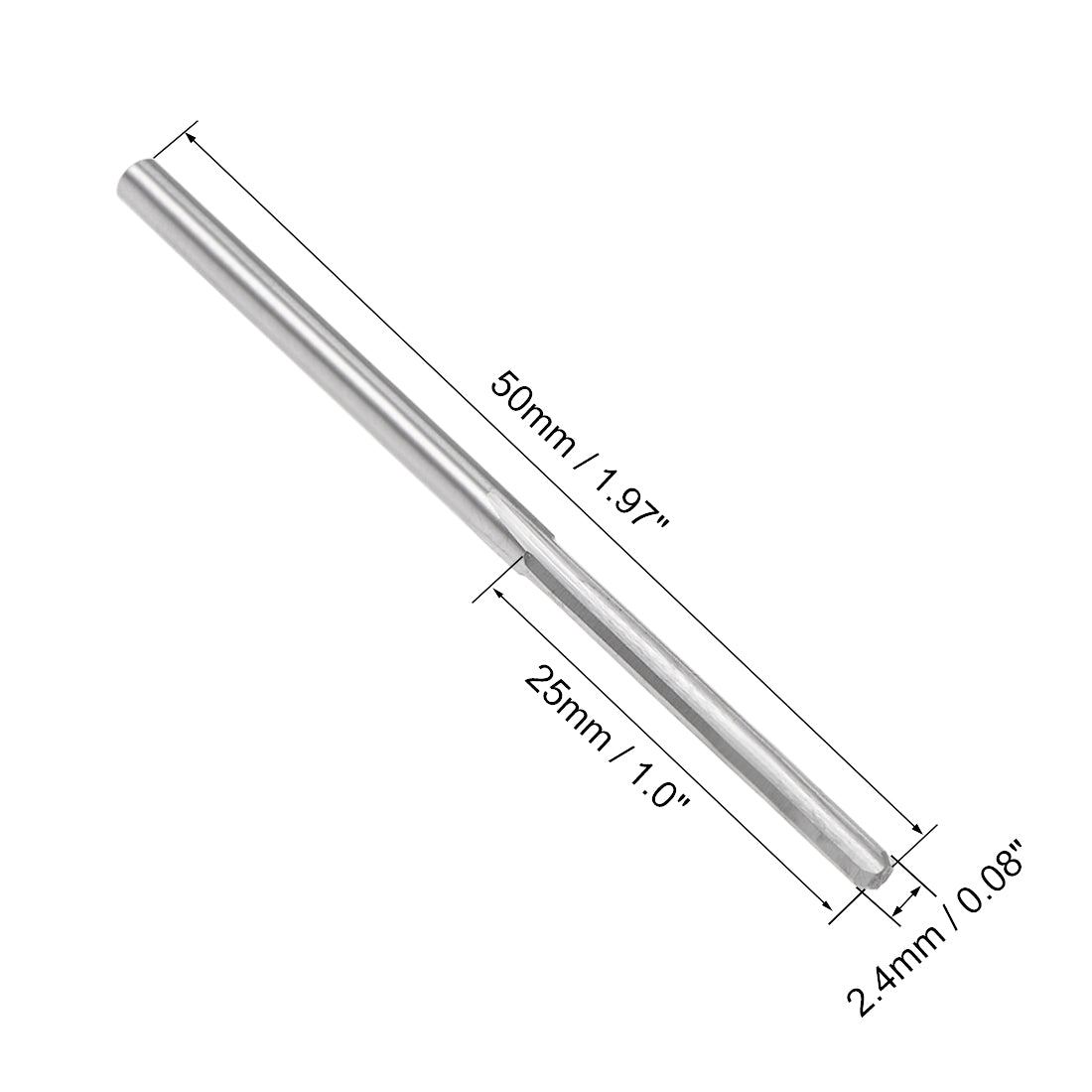 Harfington Round Shank Straight Flute Machine Milling Chucking Reamer Tool
