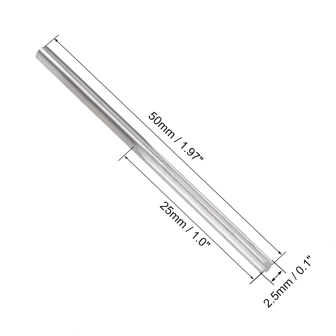 Harfington Round Shank Straight Flute Machine Milling Chucking Reamer Tool