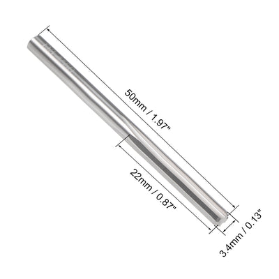 Harfington Solid Carbide Straight Flute Machine Milling Chucking Reamer