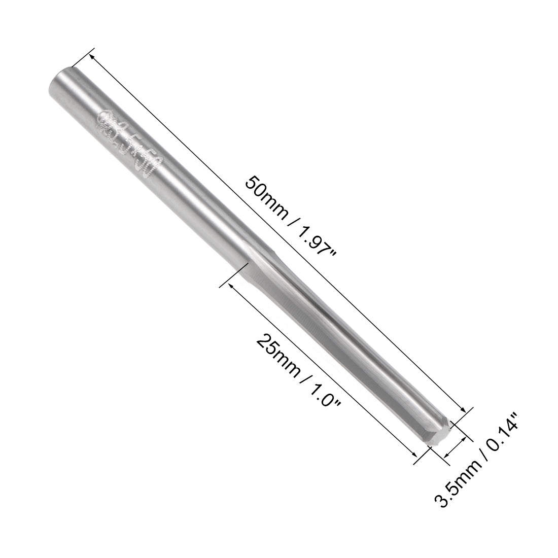 Harfington Solid Carbide Straight Flute Machine Milling Chucking Reamer