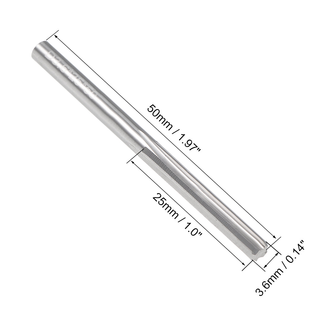 Harfington Solid Carbide Straight Flute Machine Milling Chucking Reamer