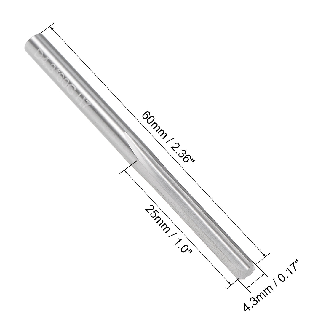 Harfington Solid Carbide Straight Flute Machine Milling Chucking Reamer