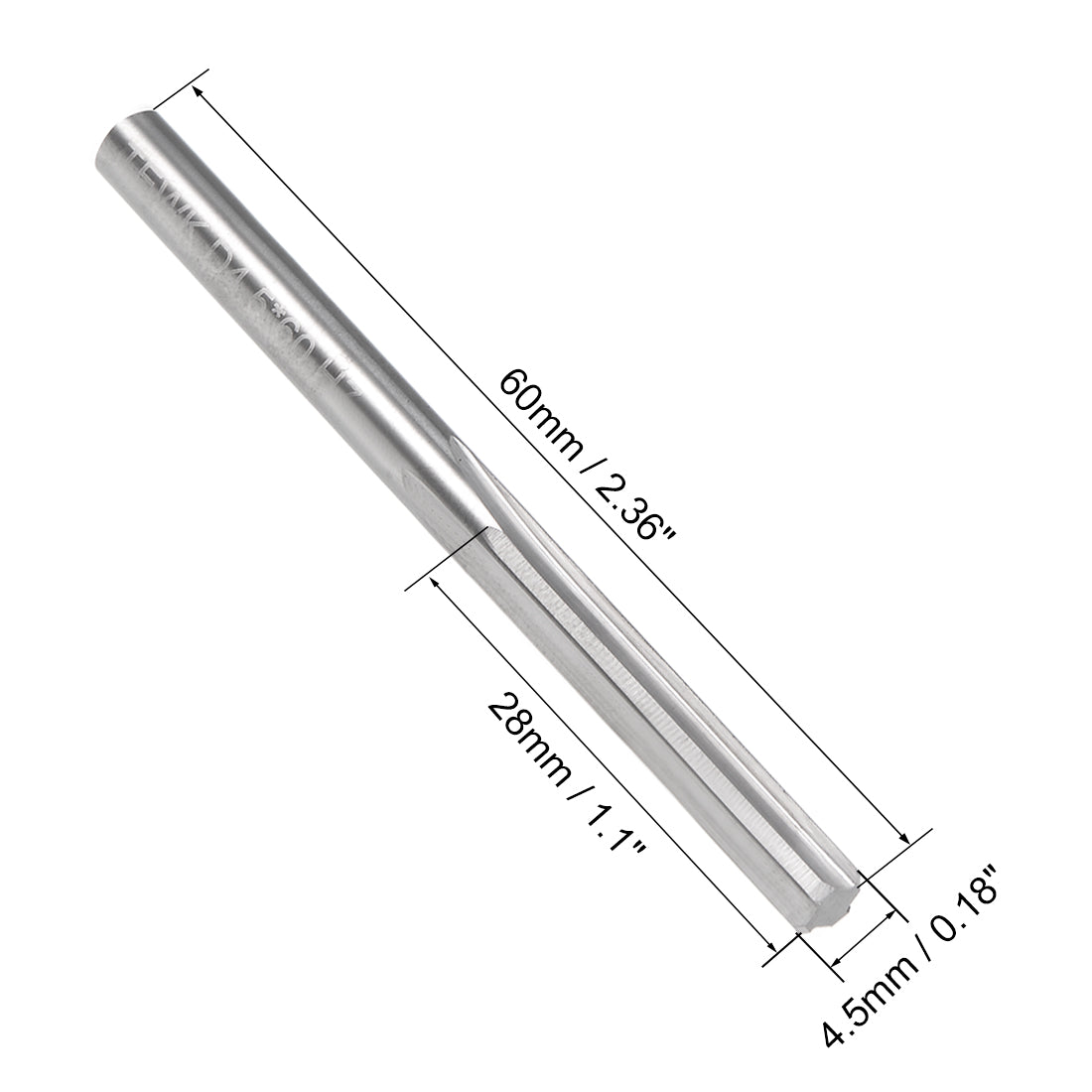 Harfington Solid Carbide Straight Flute Machine Milling Chucking Reamer