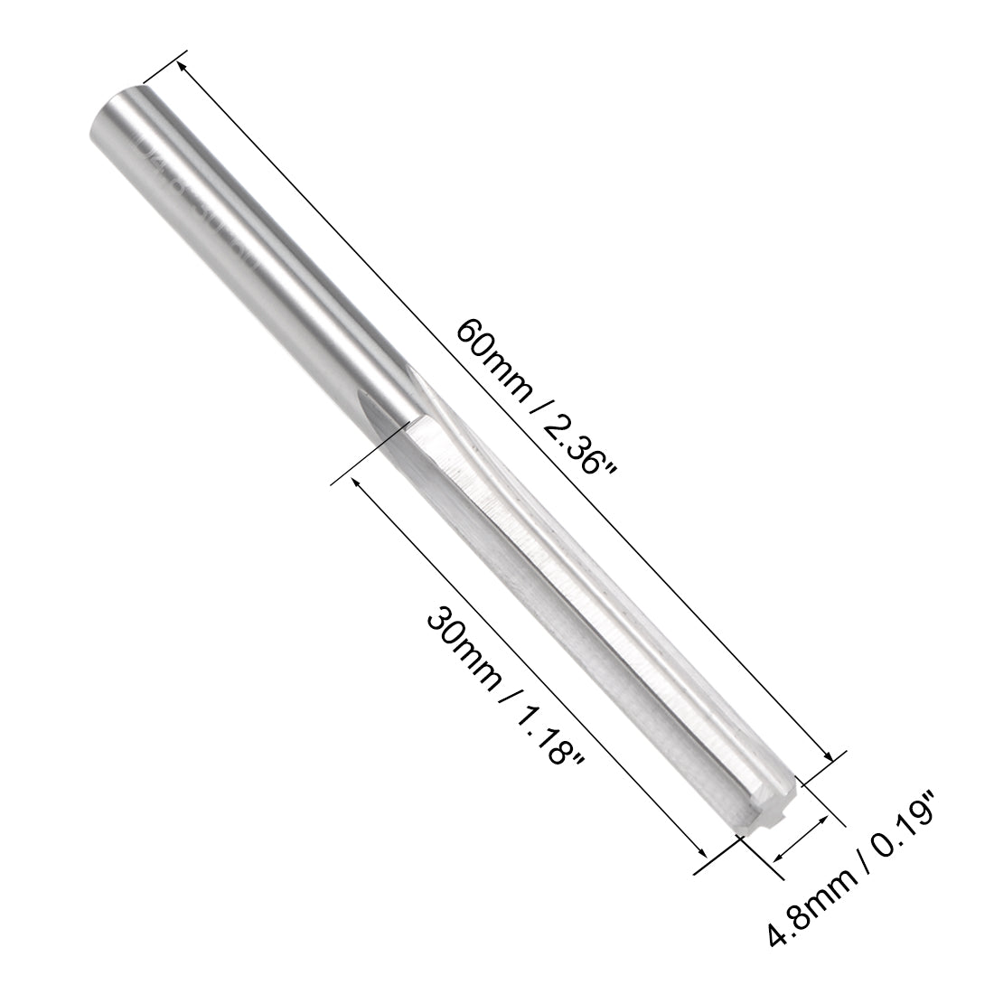 Harfington Solid Carbide Round Shank Straight Flutes Machine Milling Chucking Reamer
