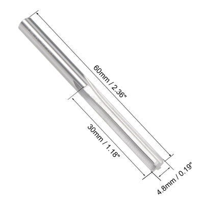 Harfington Solid Carbide Round Shank Straight Flutes Machine Milling Chucking Reamer