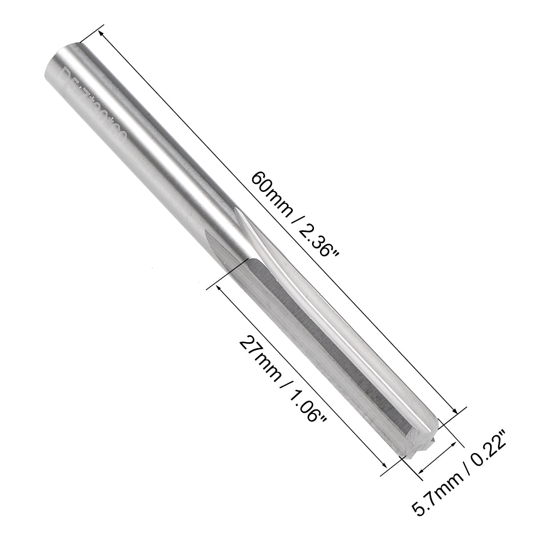 Harfington Solid Carbide Round Shank Straight Flutes Machine Milling Chucking Reamer