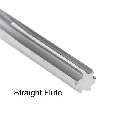Harfington 6mm Carbide Round Shank 6 Straight Flutes Machine Milling Chucking Reamer