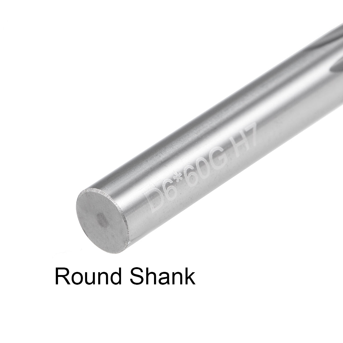 Harfington 6mm Carbide Round Shank 6 Straight Flutes Machine Milling Chucking Reamer