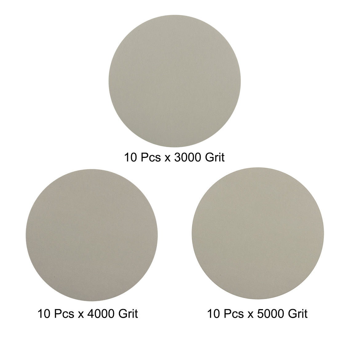 Harfington 2" Hook and Loop Sanding Disc 3000/4000/5000 Grit Silicon Carbide Wet/Dry 30Pcs