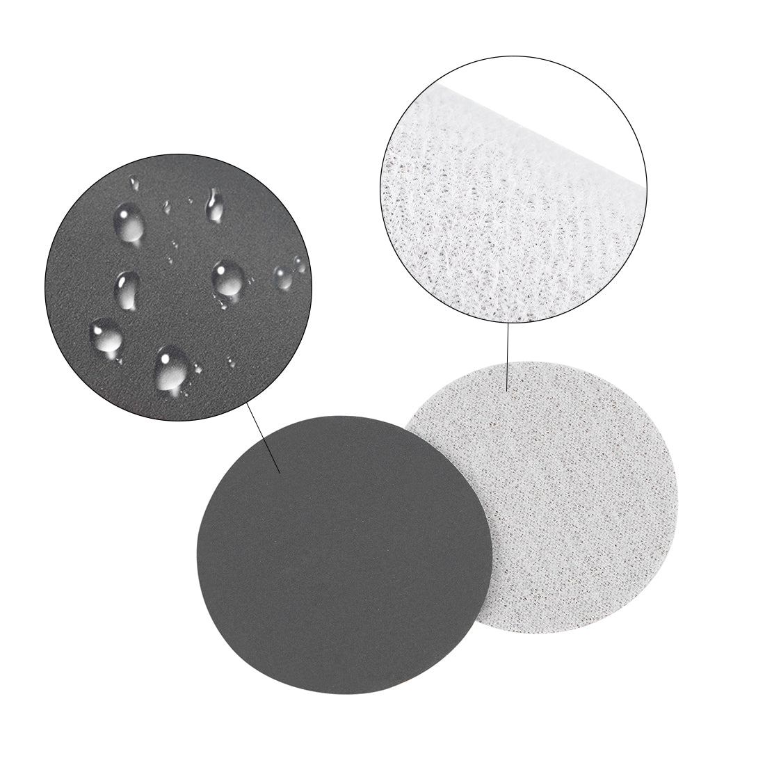 Harfington 3" Hook and Loop Sanding Disc 1200/1500/2000 Grit Silicon Carbide Wet/Dry 30Pcs