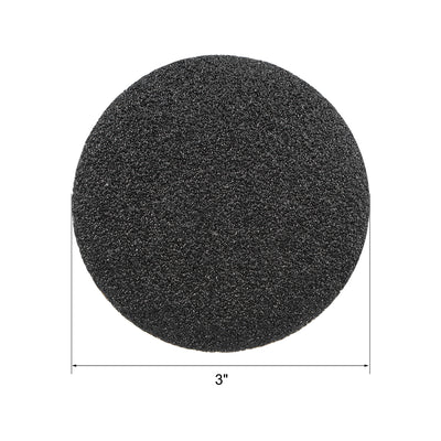Harfington 3" Hook and Loop Sanding Disc 80/100/120 Grit Silicon Carbide Wet/Dry 15Pcs