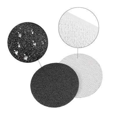 Harfington 3" Hook and Loop Sanding Disc 80/100/120 Grit Silicon Carbide Wet/Dry 15Pcs