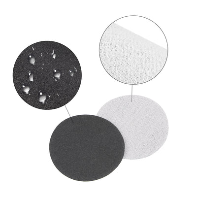 Harfington 3" Hook and Loop Sanding Disc 400/600/800 Grit Silicon Carbide Wet/Dry 15Pcs