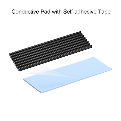 Harfington SSD Aluminum Heatsink Kit with Silicone Thermal Pads