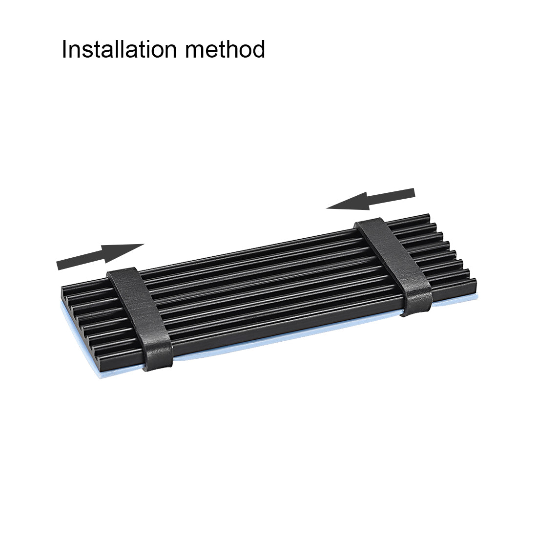 Harfington SSD Aluminum Heatsink Kit with Silicone Thermal Pads