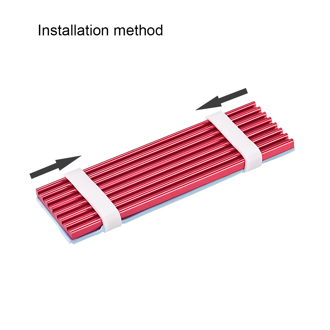 Harfington SSD Aluminum Heatsink Kit with Silicone Thermal Pads