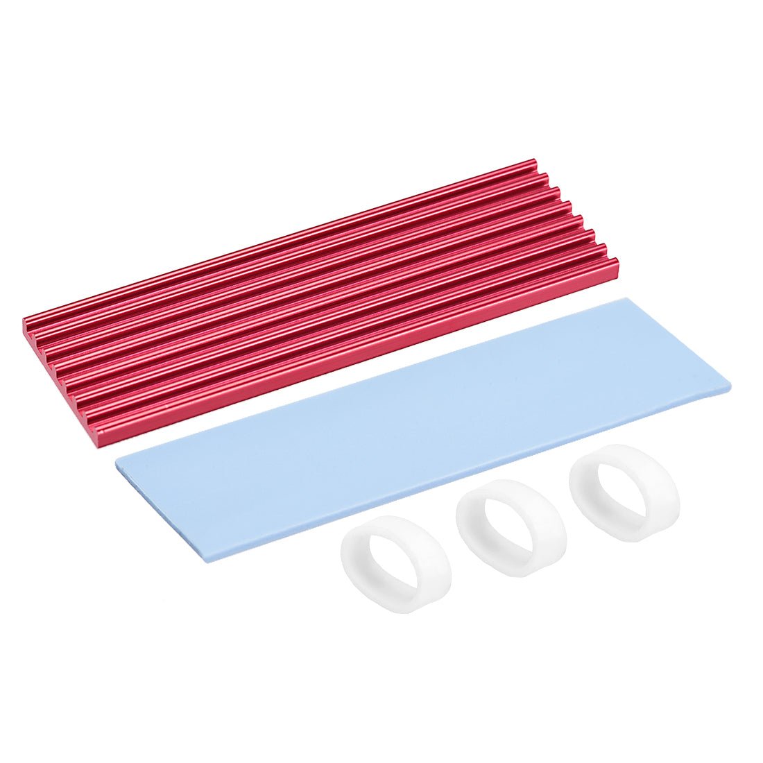 Harfington SSD Aluminum Heatsink Kit with Silicone Thermal Pads