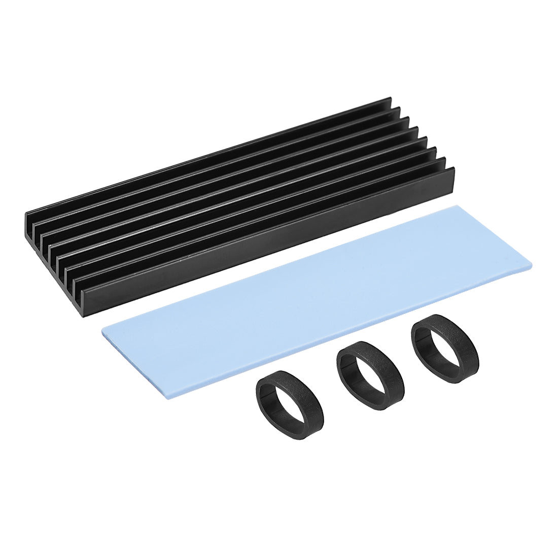 Harfington SSD Aluminum Heatsink Kit with Silicone Thermal Pads