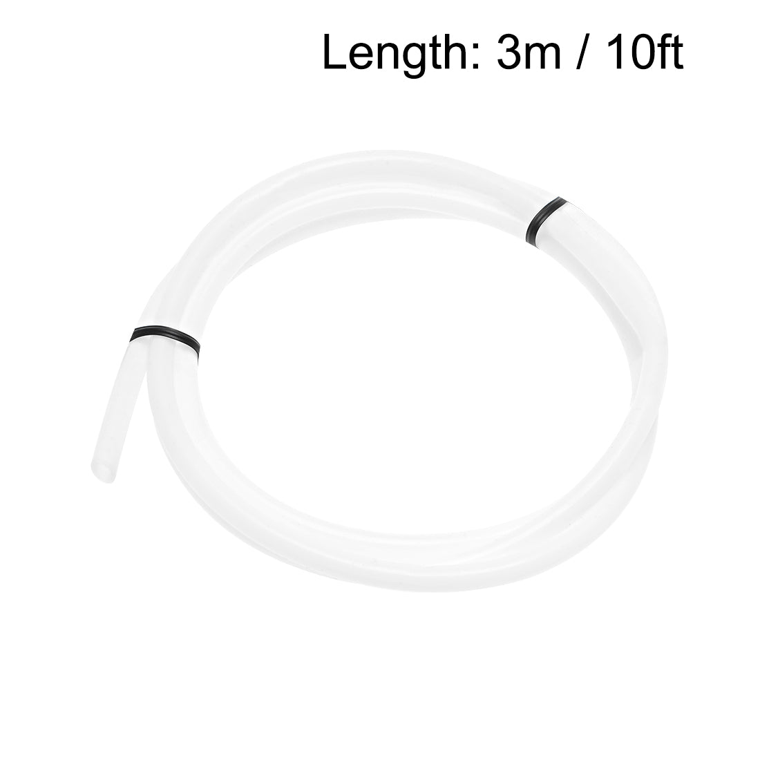 Harfington Silicone Tube, Silicone Rubber Tube Air Hose Water Pipe for Pump Transfer