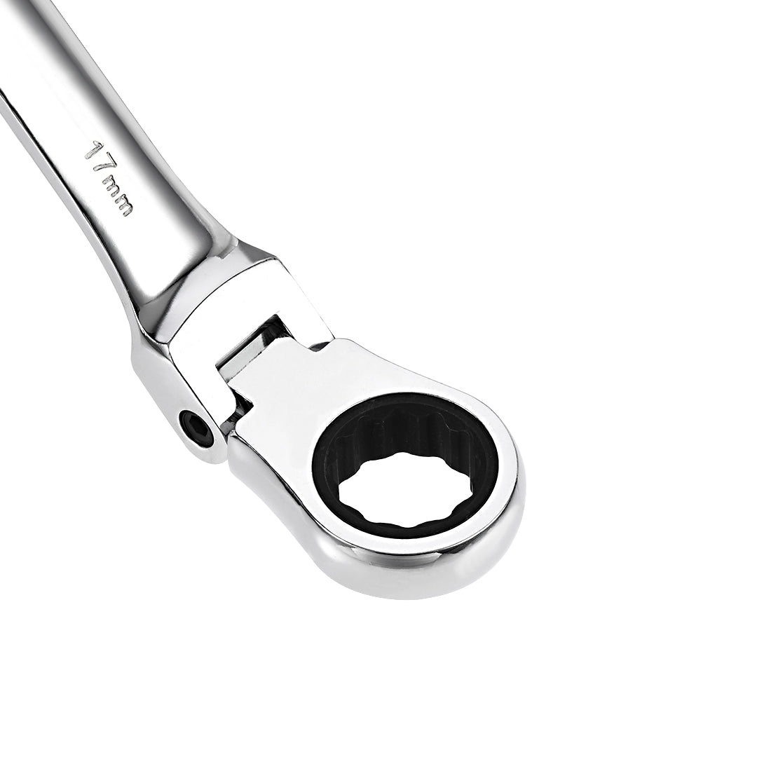 Harfington Flex-Head Ratcheting Combination Wrench Metric 72 Teeth 12 Point Ratchet Box Ended Spanner Tools, Cr-V