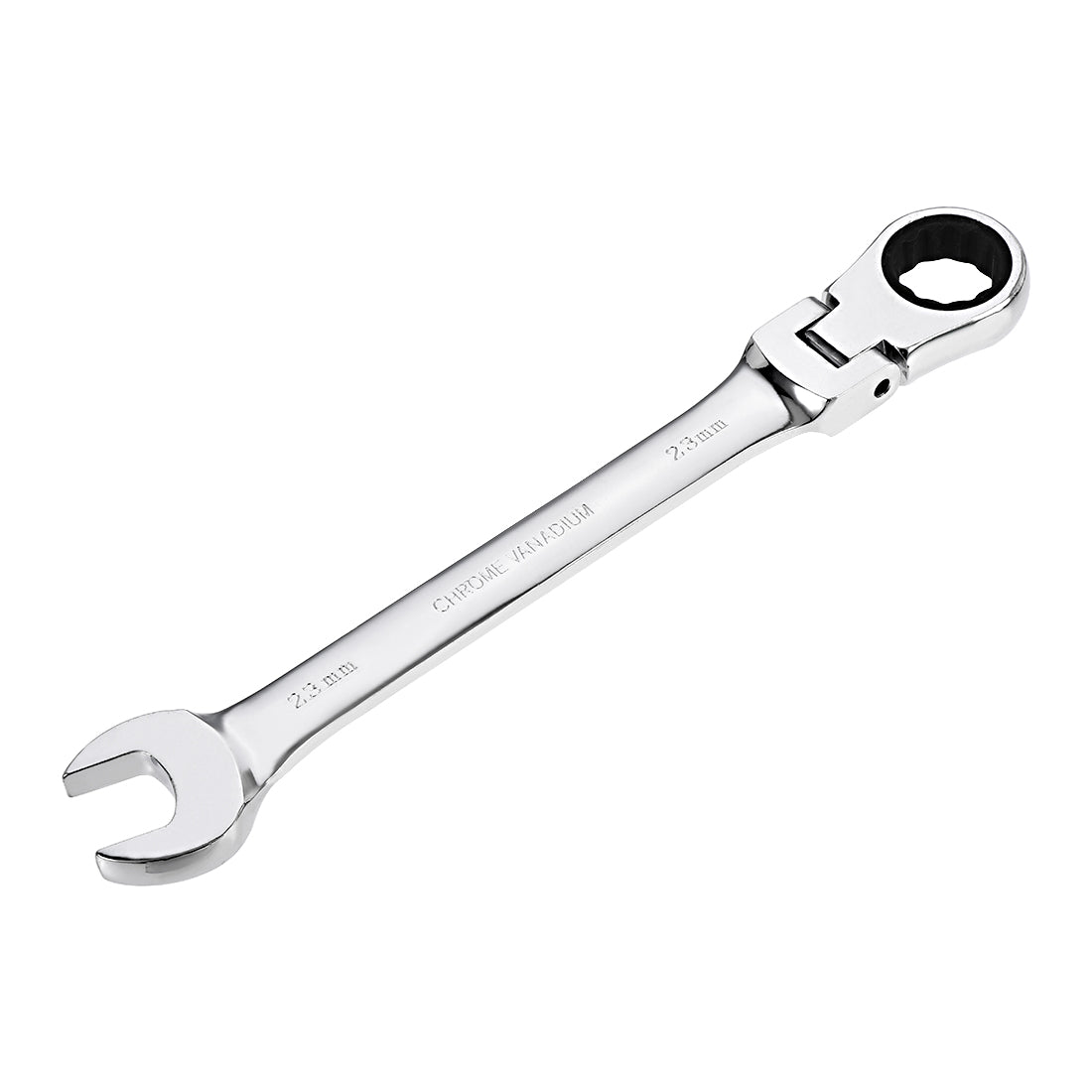 Harfington Flex-Head Ratcheting Combination Wrench Metric 72 Teeth 12 Point Ratchet Box Ended Spanner Tools, Cr-V