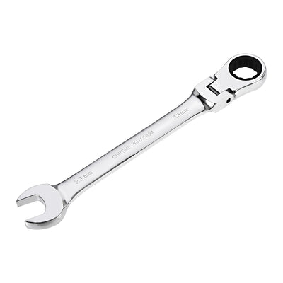 Harfington Flex-Head Ratcheting Combination Wrench Metric 72 Teeth 12 Point Ratchet Box Ended Spanner Tools, Cr-V