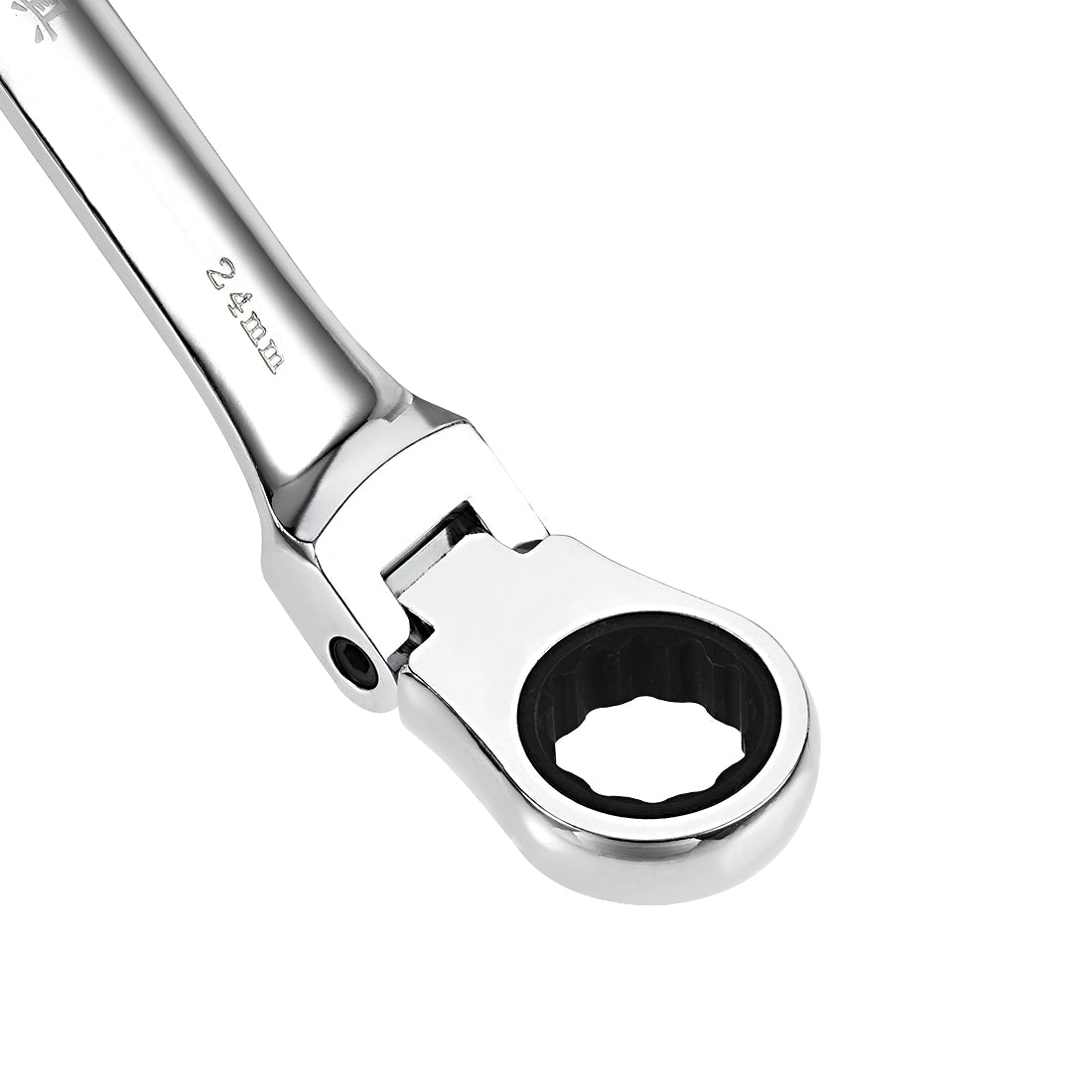Harfington Flex-Head Ratcheting Combination Wrench Metric 72 Teeth 12 Point Ratchet Box Ended Spanner Tools, Cr-V
