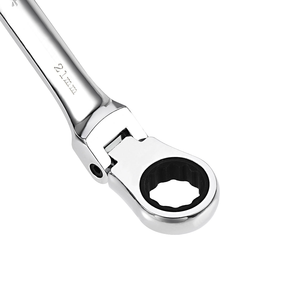 Harfington Flex-Head Ratcheting Combination Wrench Metric 72 Teeth 12 Point Ratchet Box Ended Spanner Tools, Cr-V