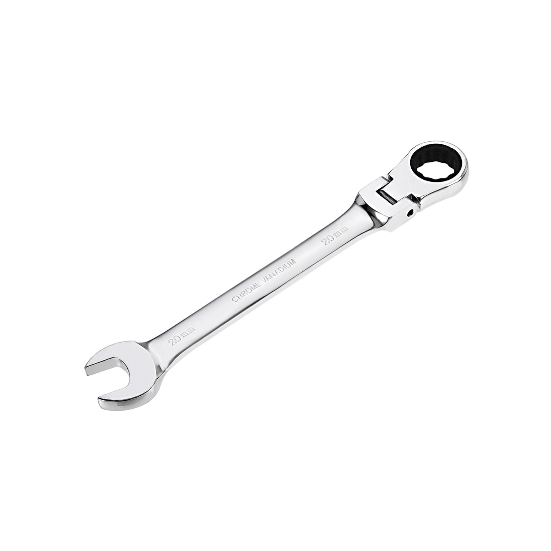 Harfington Flex-Head Ratcheting Combination Wrench Metric 72 Teeth 12 Point Ratchet Box Ended Spanner Tools, Cr-V