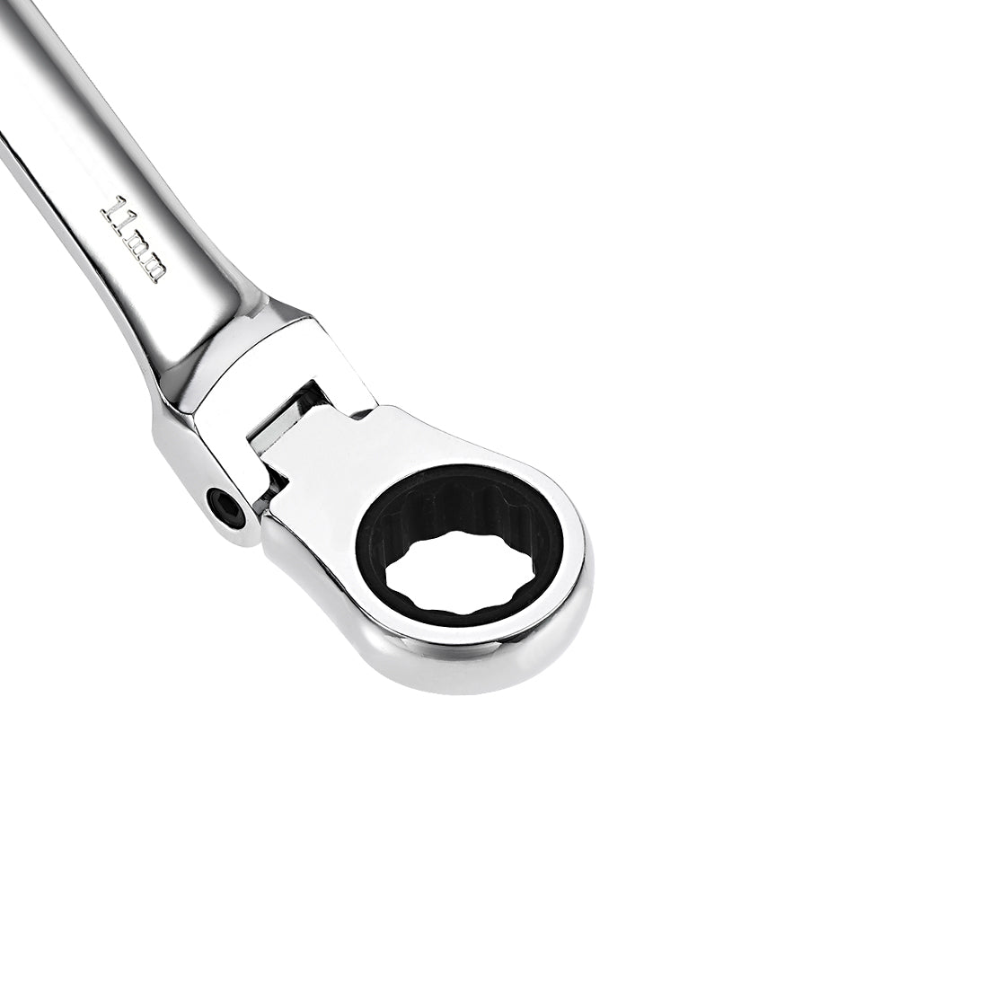 Harfington Flex-Head Ratcheting Combination Wrench Metric 72 Teeth 12 Point Ratchet Box Ended Spanner Tools, Cr-V