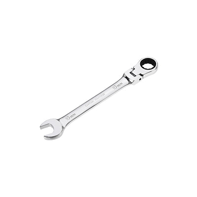 Harfington Flex-Head Ratcheting Combination Wrench Metric 72 Teeth 12 Point Ratchet Box Ended Spanner Tools, Cr-V