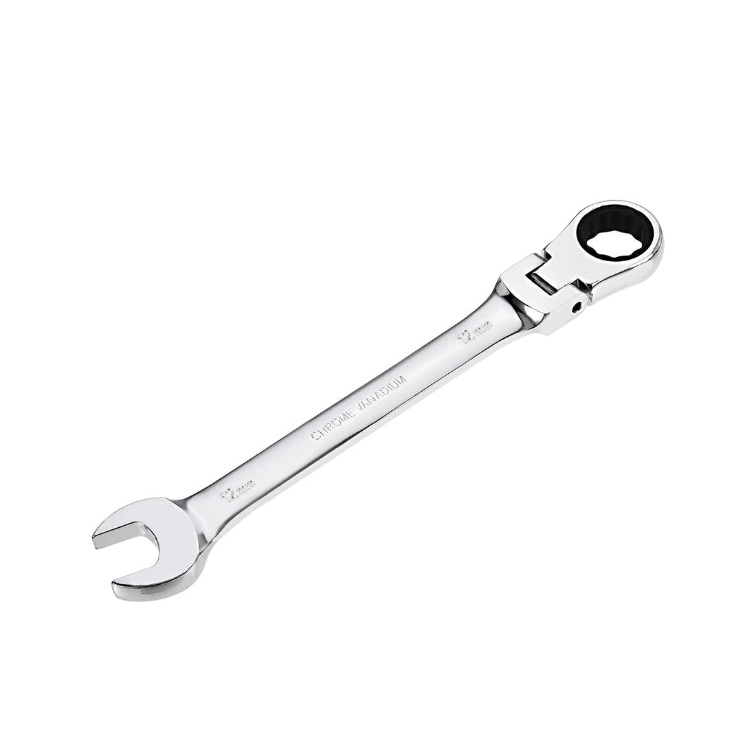 Harfington Flex-Head Ratcheting Combination Wrench Metric 72 Teeth 12 Point Ratchet Box Ended Spanner Tools, Cr-V