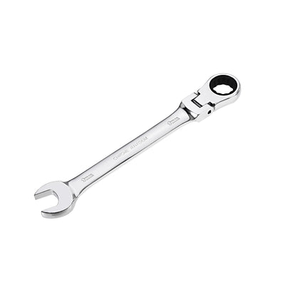 Harfington Flex-Head Ratcheting Combination Wrench Metric 72 Teeth 12 Point Ratchet Box Ended Spanner Tools, Cr-V