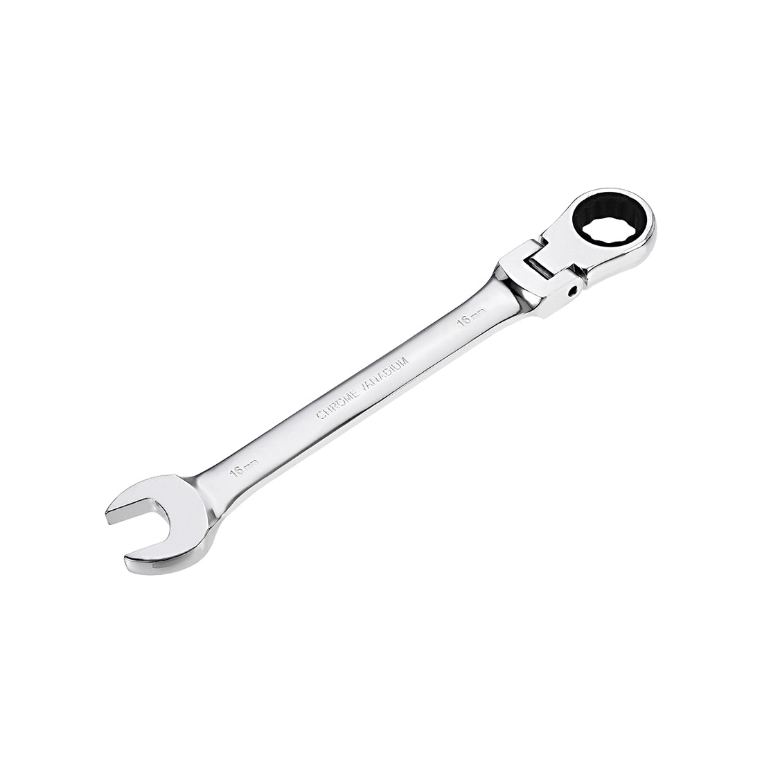 Harfington Flex-Head Ratcheting Combination Wrench Metric 72 Teeth 12 Point Ratchet Box Ended Spanner Tools, Cr-V
