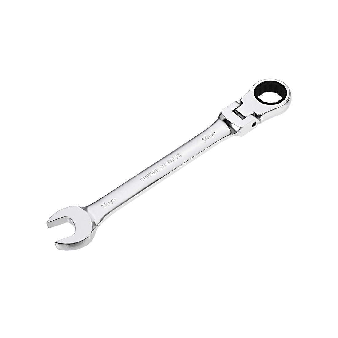Harfington Flex-Head Ratcheting Combination Wrench Metric 72 Teeth 12 Point Ratchet Box Ended Spanner Tools, Cr-V