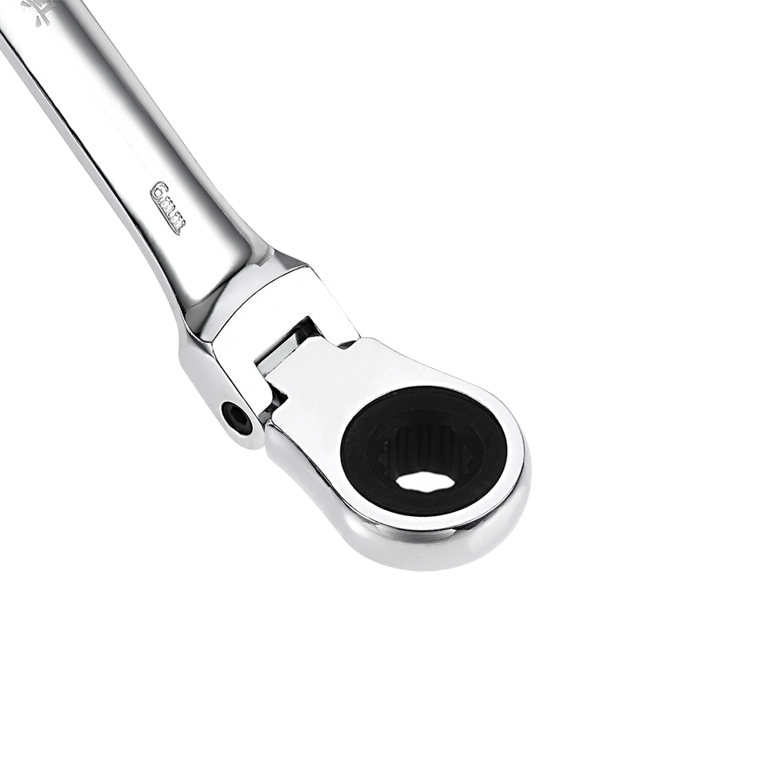 Harfington Flex-Head Ratcheting Combination Wrench Metric 72 Teeth 12 Point Ratchet Box Ended Spanner Tools, Cr-V