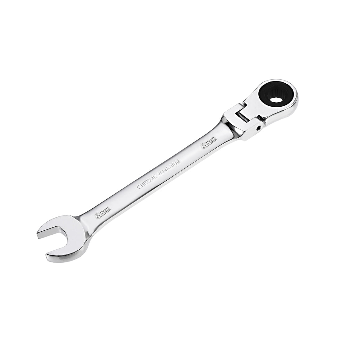 Harfington Flex-Head Ratcheting Combination Wrench Metric 72 Teeth 12 Point Ratchet Box Ended Spanner Tools, Cr-V