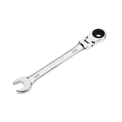 Harfington Flex-Head Ratcheting Combination Wrench Metric 72 Teeth 12 Point Ratchet Box Ended Spanner Tools, Cr-V