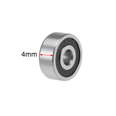 Harfington Deep Groove Ball Bearings Double Sealed Chrome Steel ABEC3 Bearing