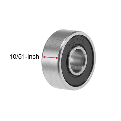 Harfington Uxcell Deep Groove Ball Bearings Inch Double Sealed Chrome Steel ABEC3